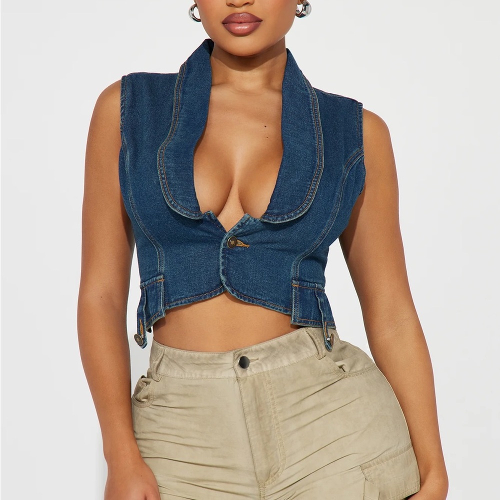 Fashion Nova Blue Denim Jacket